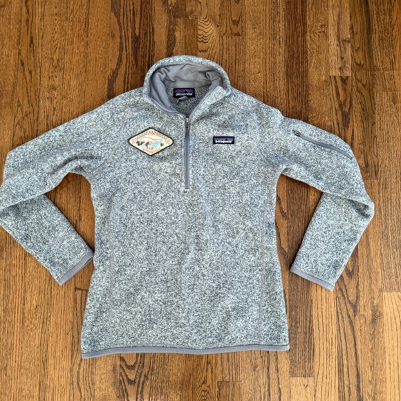 Patagonia Tops - Patagonia Gray Quarter-Zip Sweatshirt